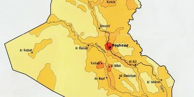 नक्शा इराक की आबादी