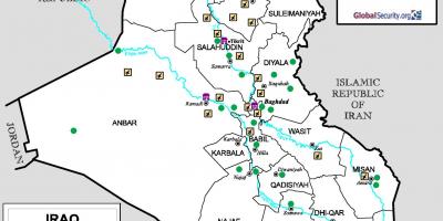 नक्शा इराक के हवाई अड्डों